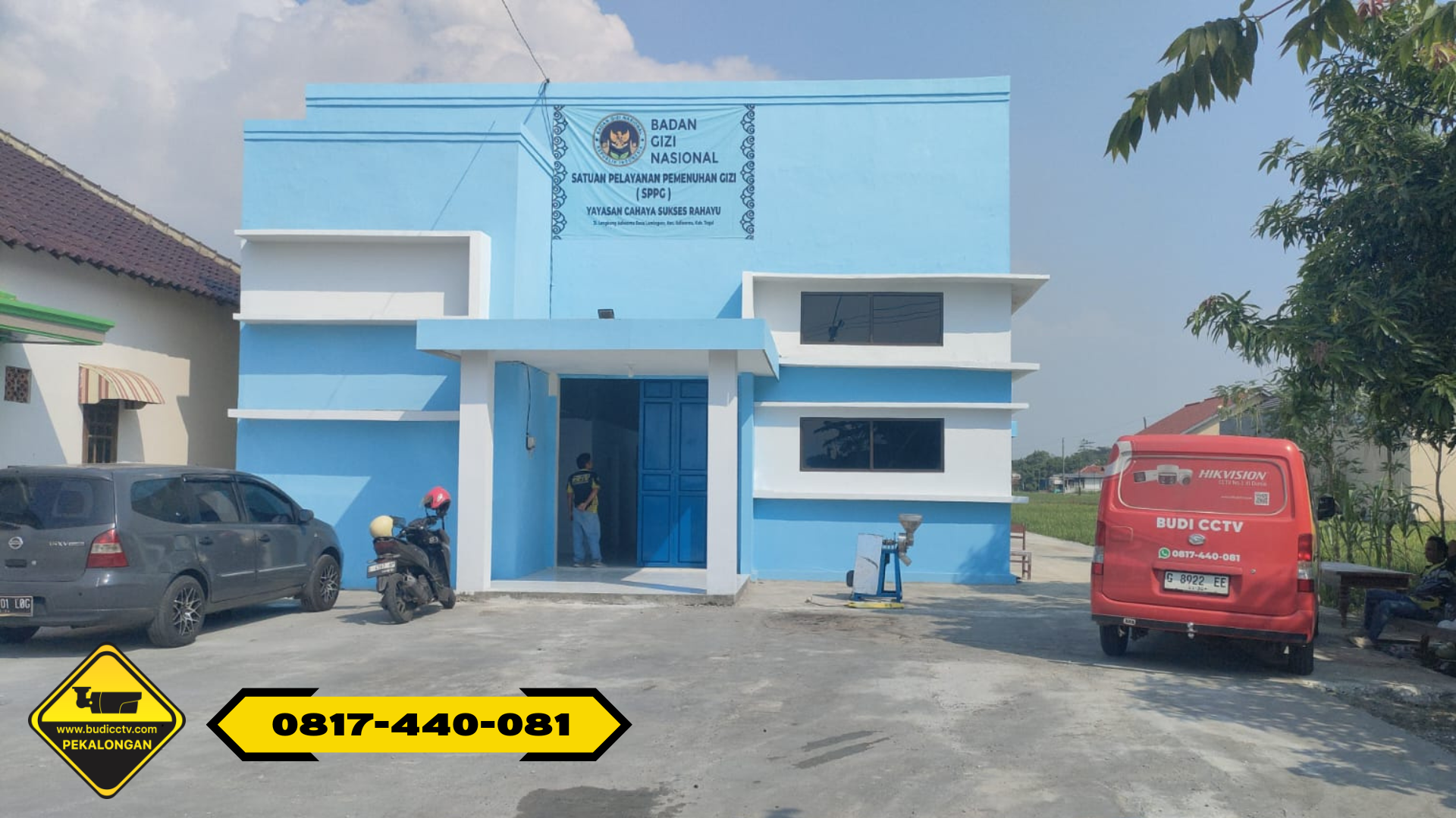 Pemasangan CCTV di Dapur MBG Pringrejo, Pekalongan Barat