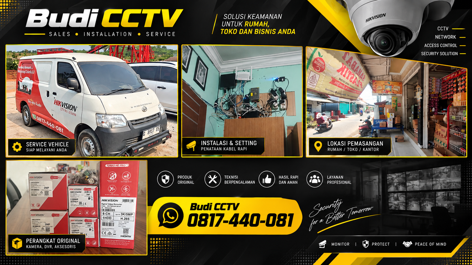 Instalasi CCTV Hikvision di Toko Sembako Pekalongan, Adaptasi Teknologi Modern