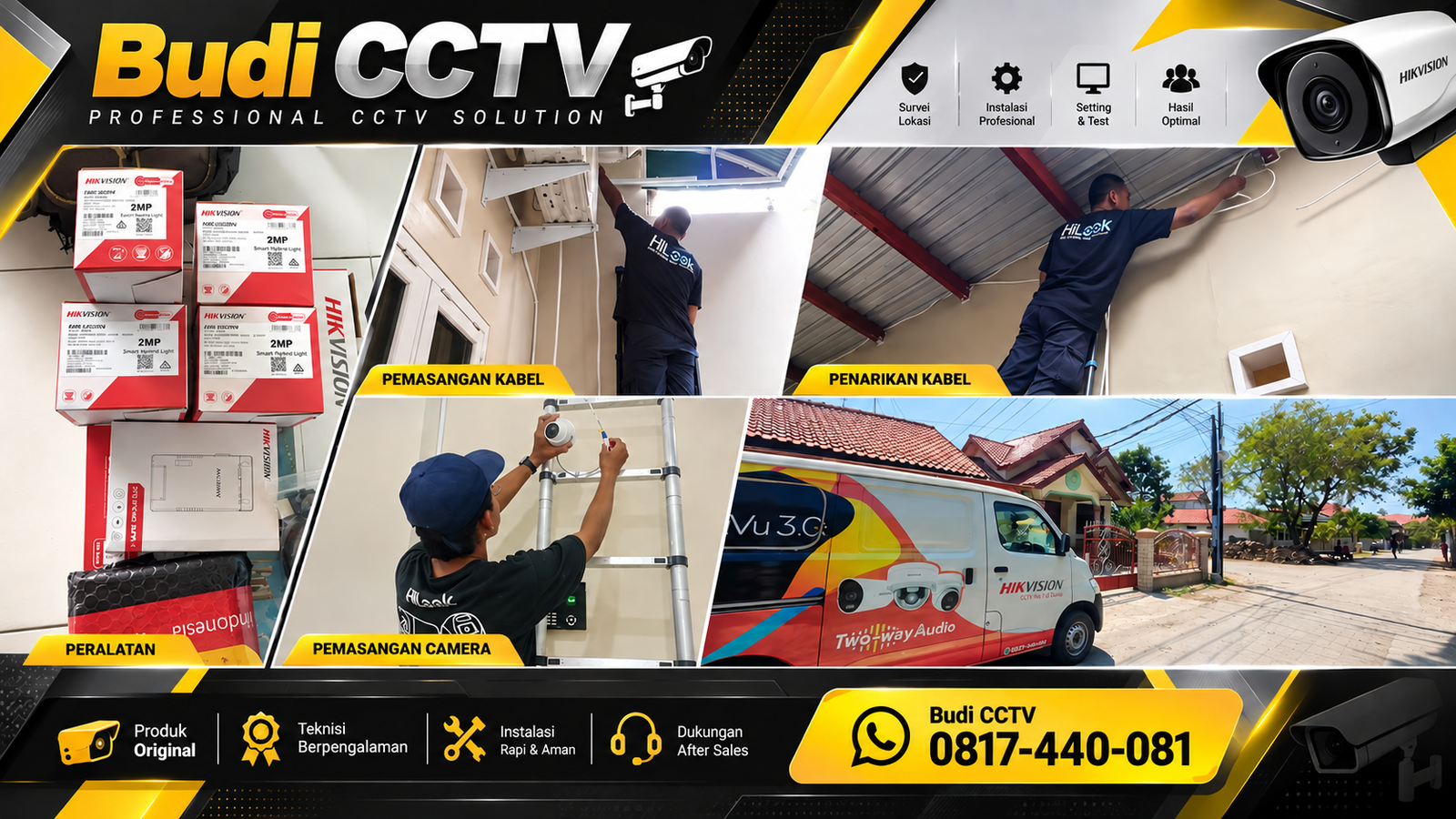 Pemasangan CCTV Hikvision untuk Rumah Tinggal di Pekalongan