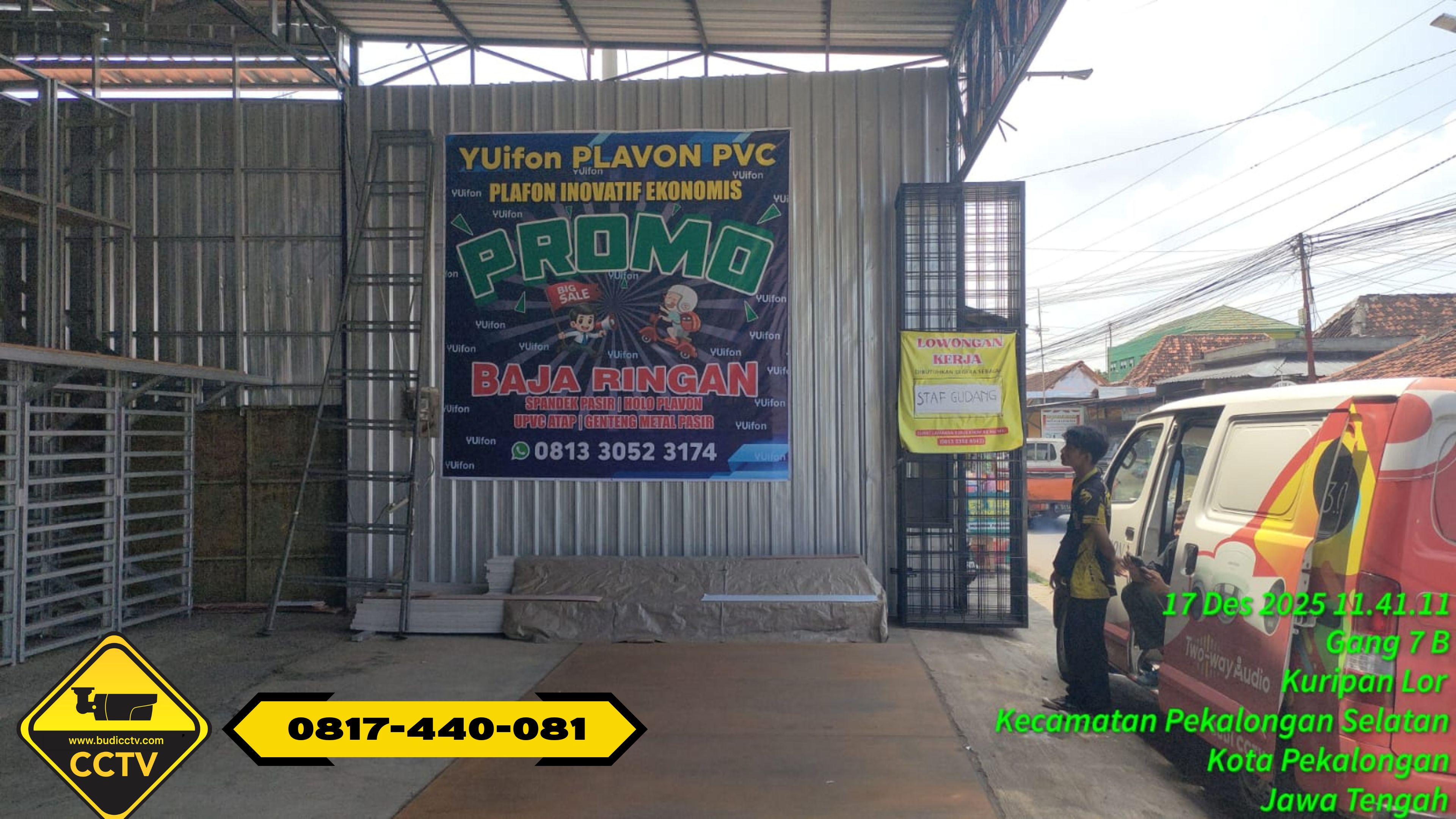 Pemasangan CCTV Hikvision Smart Hybrid Light 5MP di Rumah Area Kuripan Lor