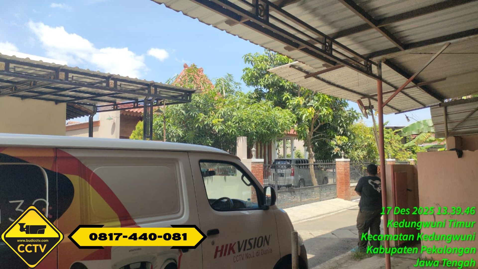 Pemasangan CCTV Hikvision Smart Hybrid Light + Two-Way Audio 2MP di Rumah Kedungwuni, Kab. Pekalongan