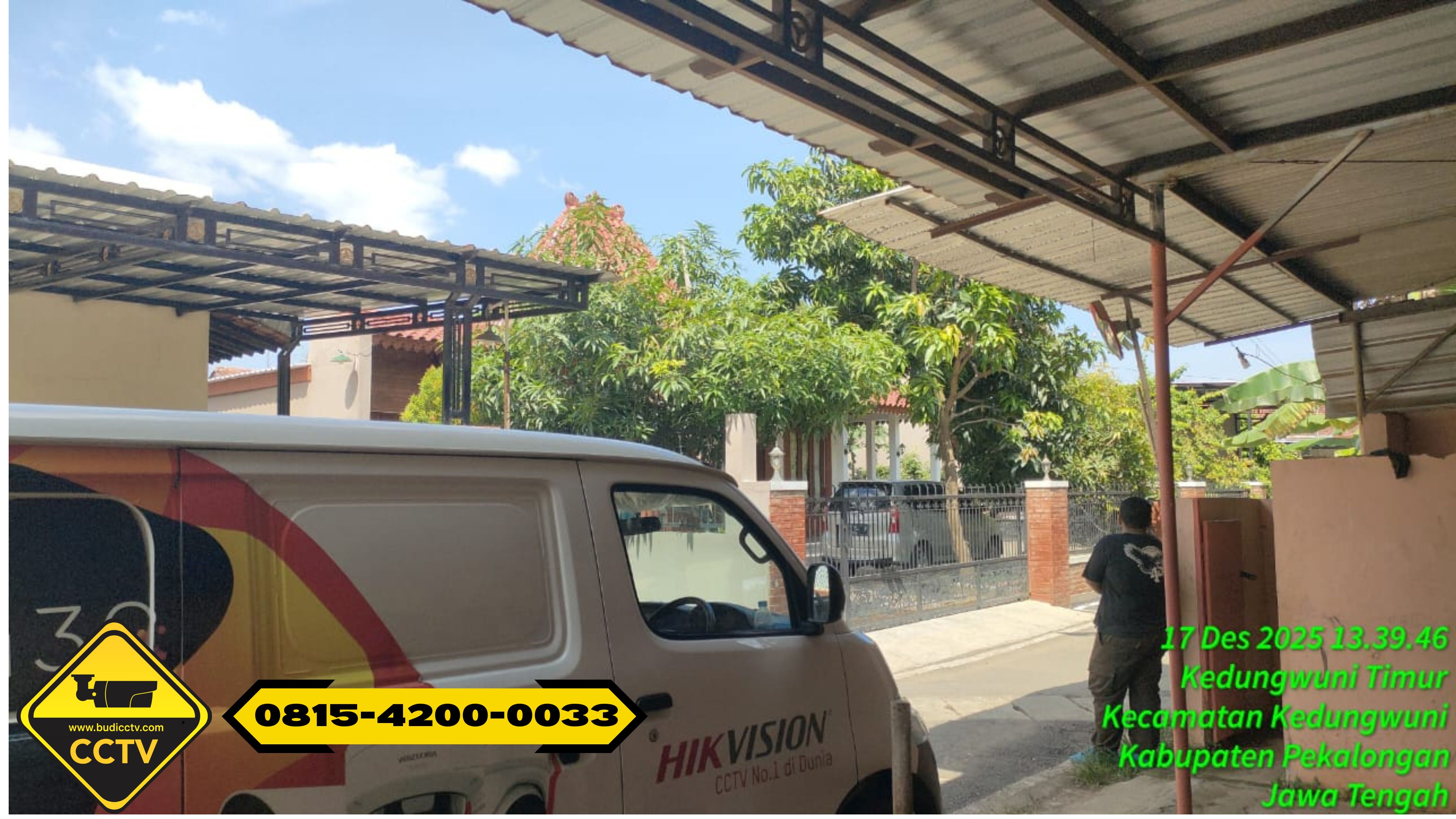 Pemasangan CCTV Hikvision 4 Channel Smart Hybrid Light 2MP di Rumah Wilayah Kedungwuni