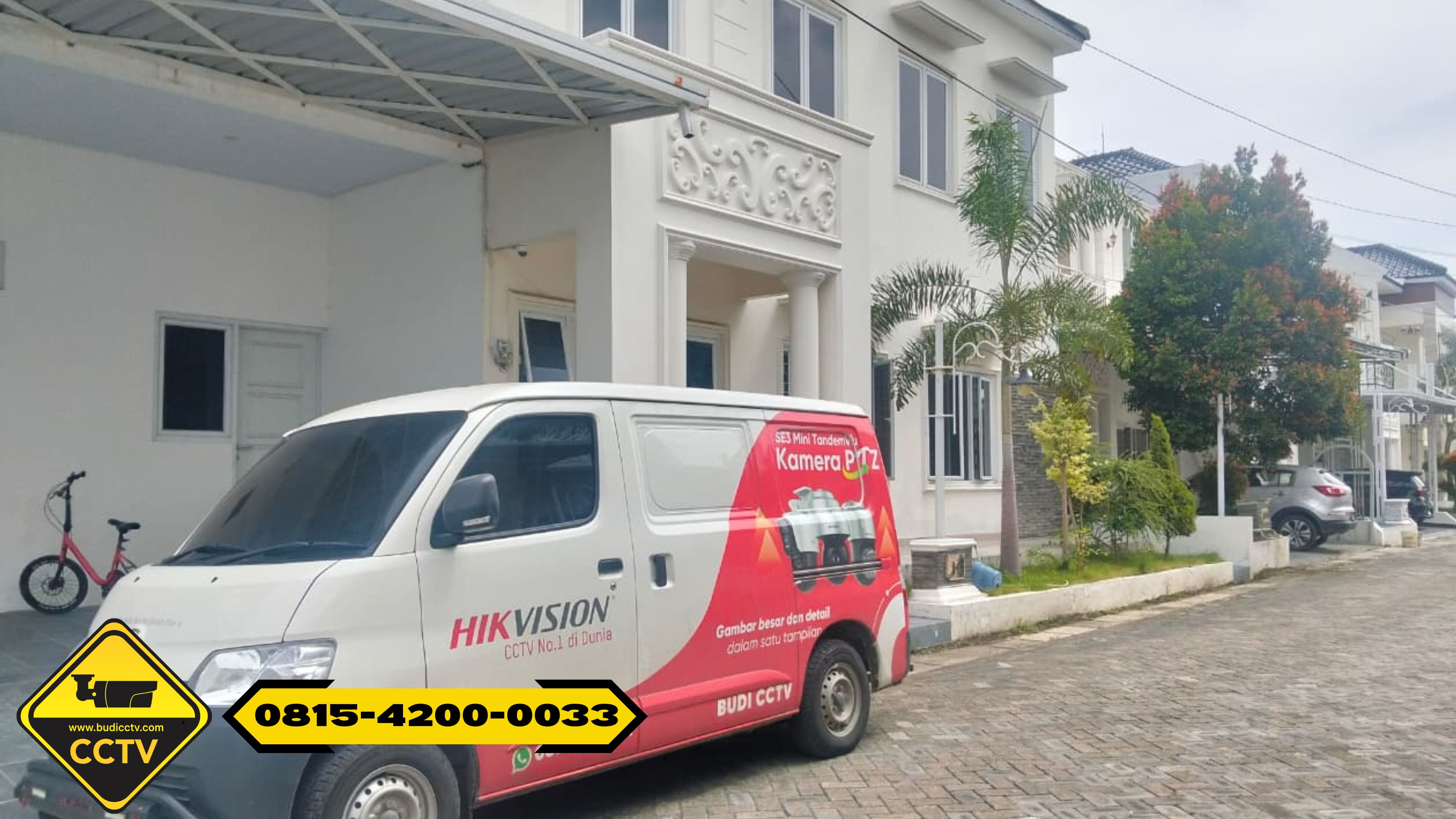 Pemasangan CCTV Hikvision 4 Channel Smart Hybrid Light 2MP di Rumah Wilayah Batang
