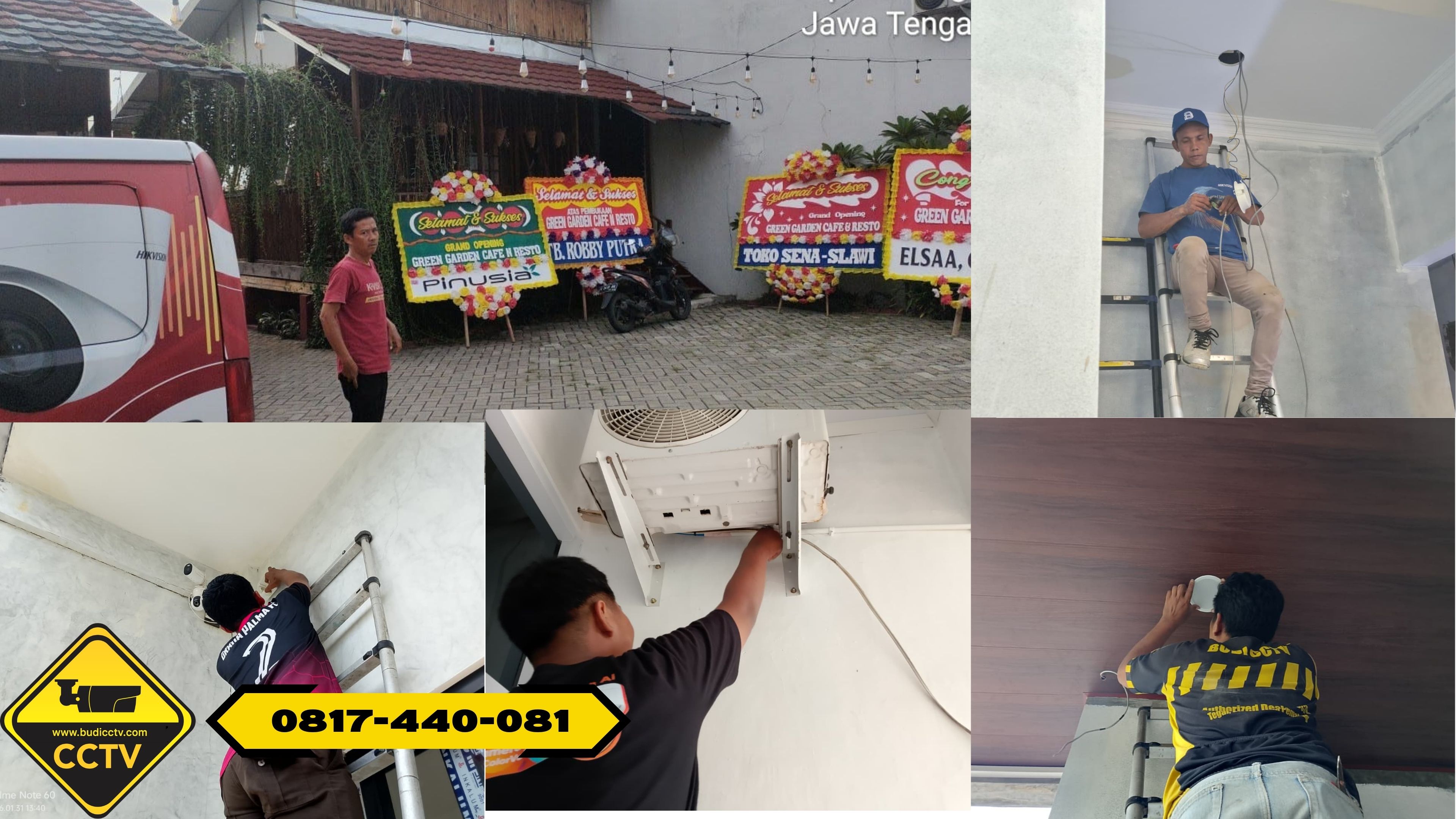 Pasang CCTV Hikvision 16 Channel Smart Hybrid Light 2MP di Rumah Usaha Pekalongan