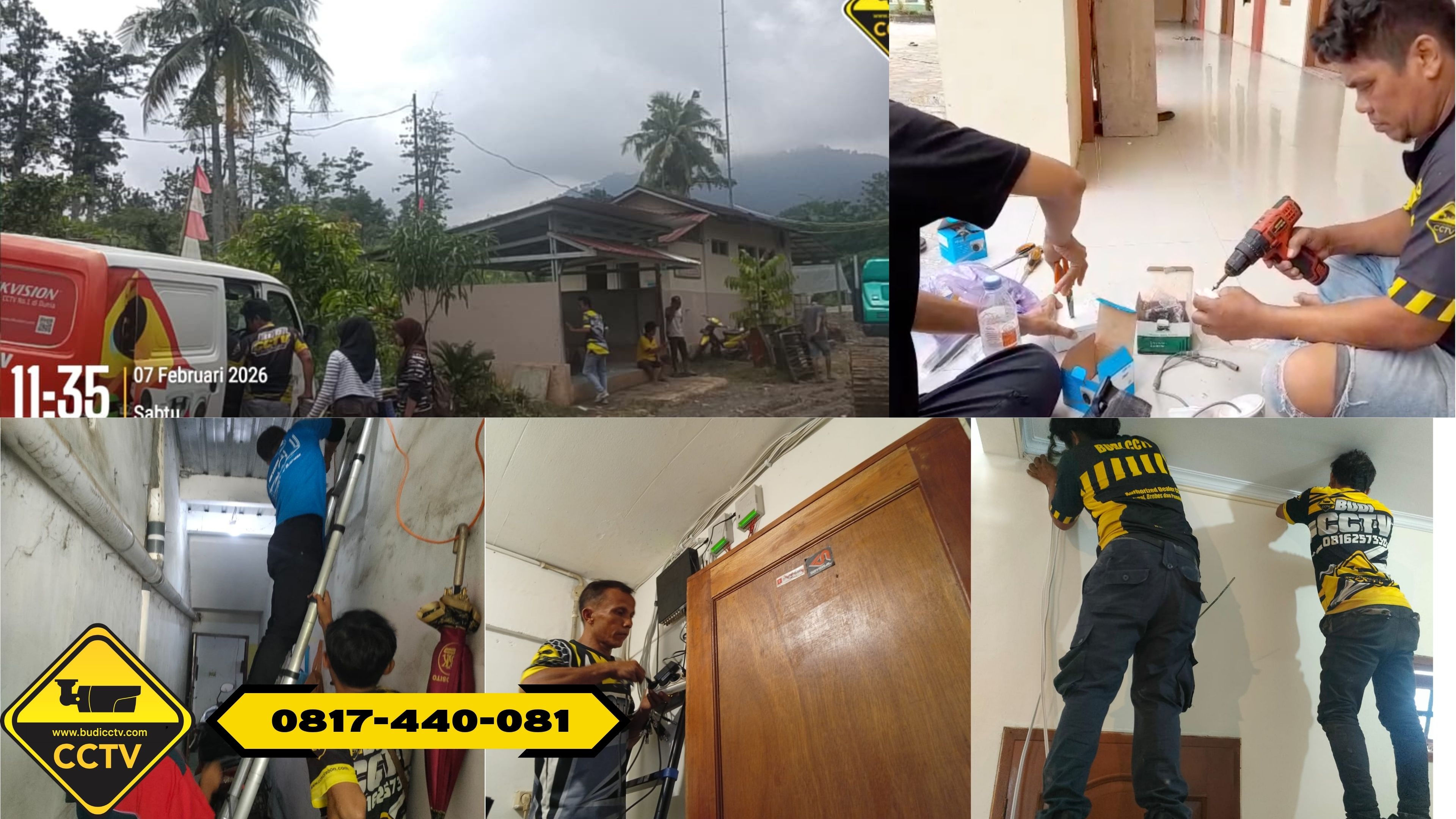 Pasang CCTV Hikvision 8 Channel Smart Hybrid Light 2MP di Rumah Kota Pekalongan
