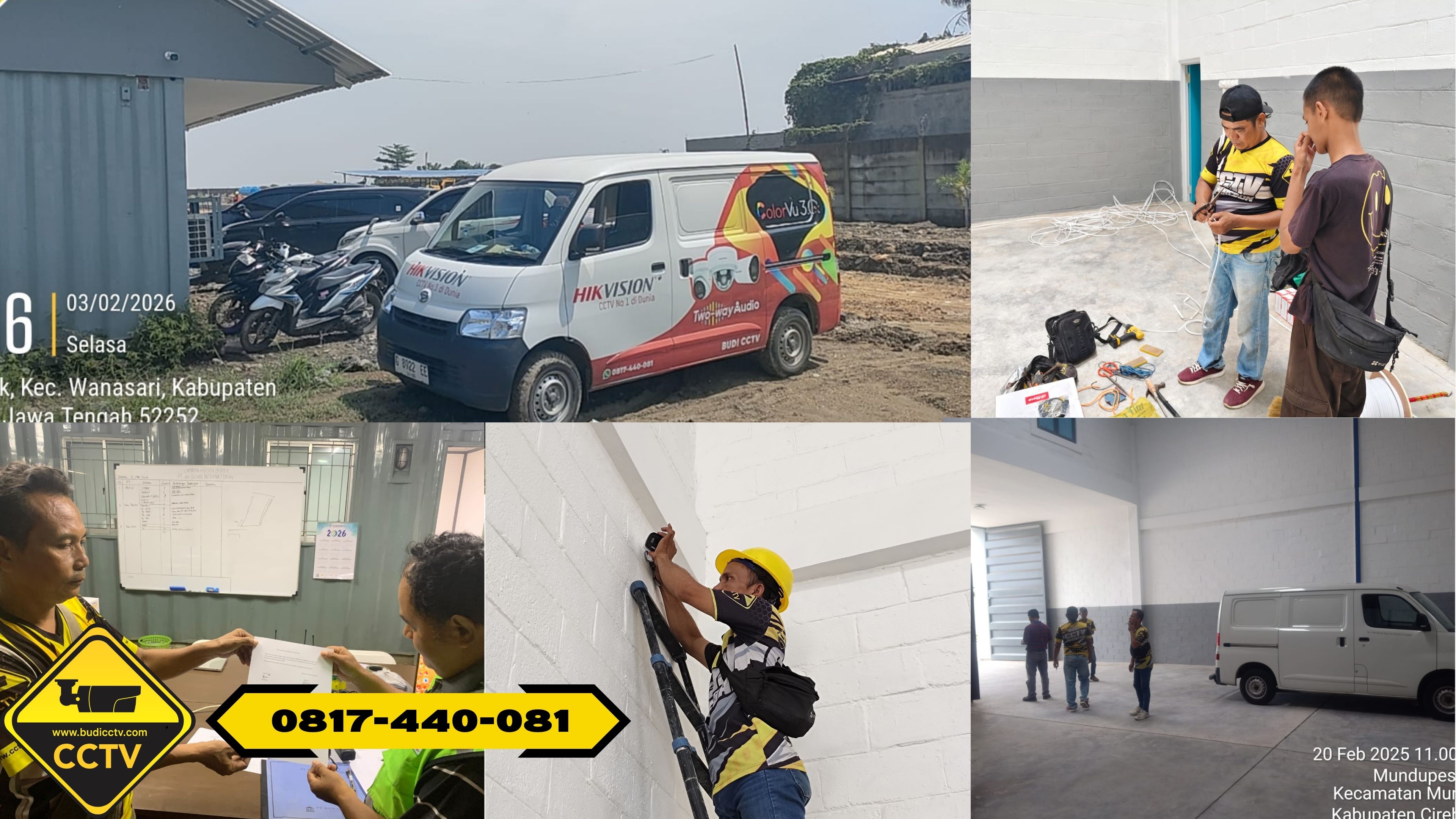 Pemasangan CCTV Hikvision 8 Channel Smart Hybrid Light 5MP di Area PT Batang – Sistem Keamanan Lebih Tajam dan Profesional